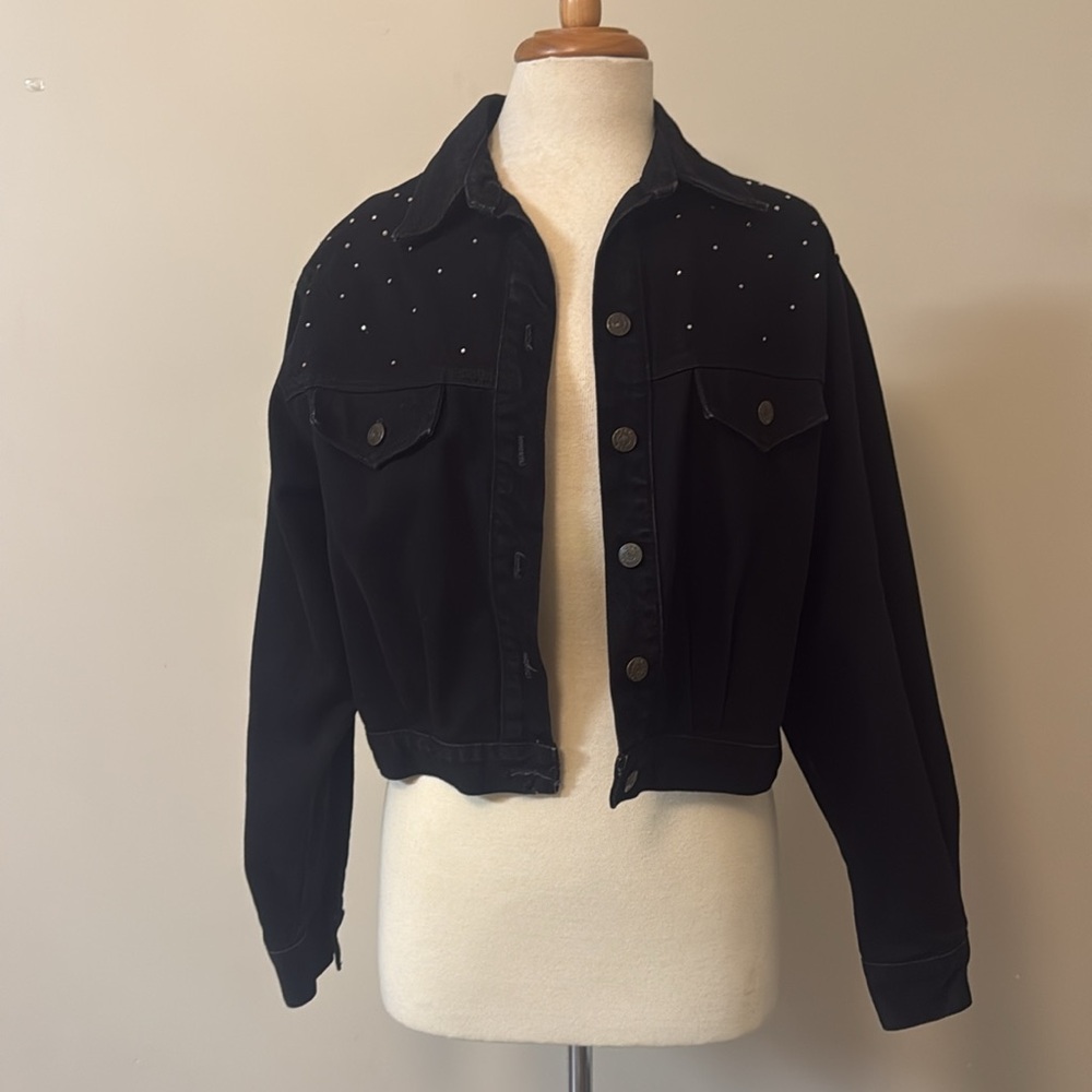 Vintage Black Denim Jacket